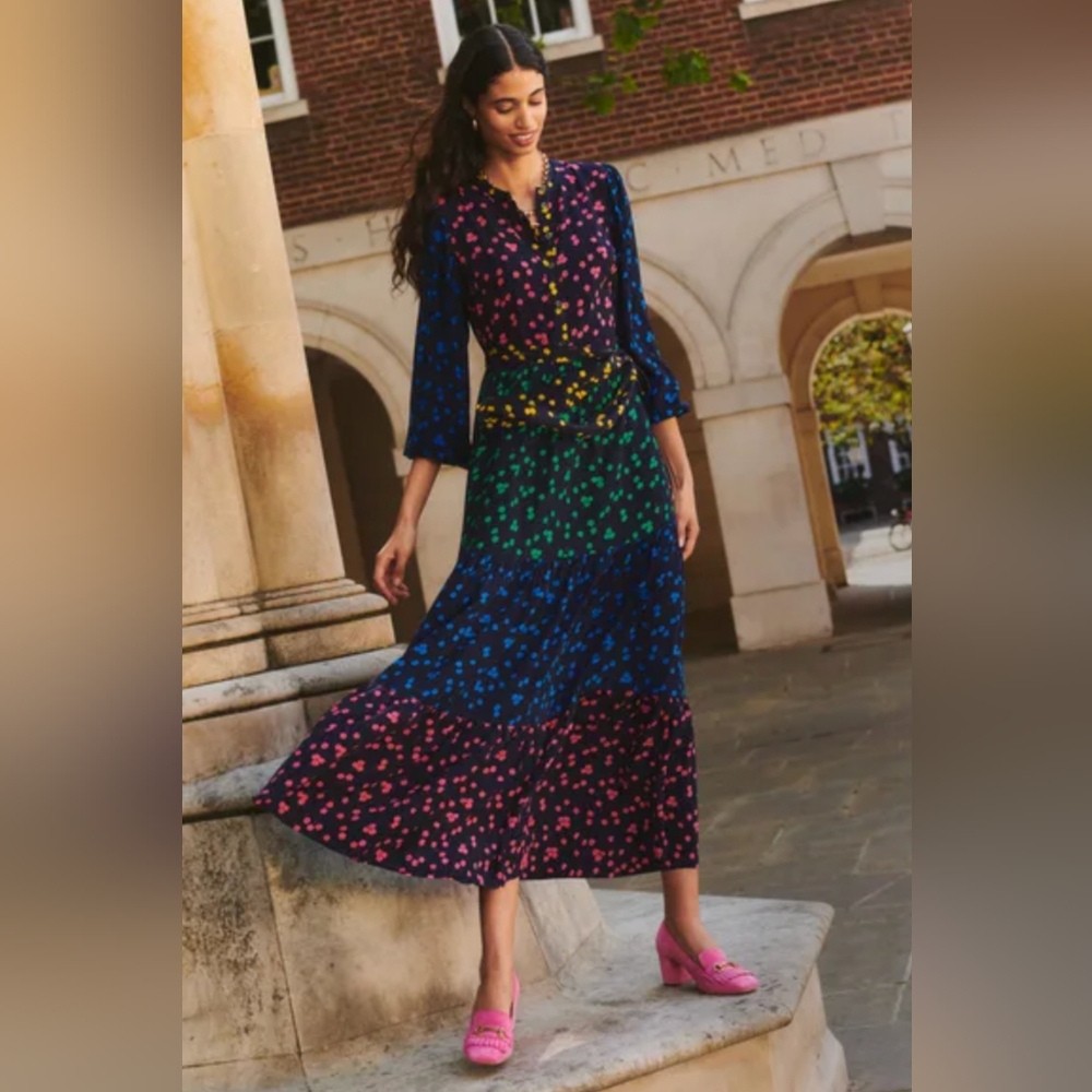 NWT Boden Alba Viscose Maxi Dress